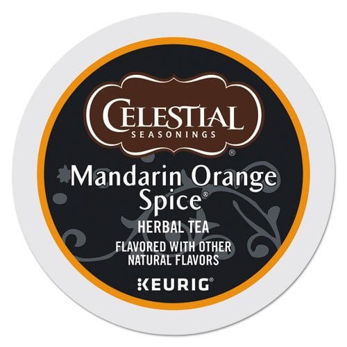 Celestial Seasonings Mandarin Orange Tea Single-Serve K-Cups, Box of 24