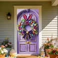 thumbnail image 6 of Happy Easter Door Cover Large Bunny Door Banner Welcome Easter Spring Banner Holiday Party Decorations Spring Easter Hanging Decorations, 6 of 6