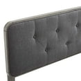 thumbnail image 4 of Modway Collins Fabric Button Tufted Twin Headboard in Gray and Charcoal, 4 of 7