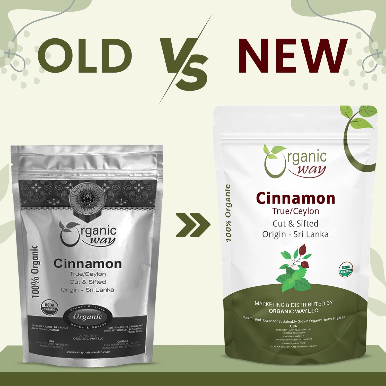 Organic Way True Ceylon Cinnamon Cut & Sifted (Cinnamomum verum) Non GMO & Gluten Free Sri Lanka (16 OZ)