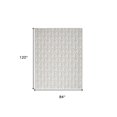 thumbnail image 3 of 7' X 10' Grey Floral Stain Resistant Non Skid Area Rug, 3 of 6