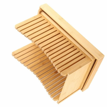 Bamboo Bread Slicing Guide, Bread Loaf Slicing Guide Compact Storage