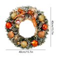 thumbnail image 3 of Christmas Wreath Clearance! Grrvtrz Christmas LED Lights Decorative Wreaths Glowing Wreaths Artificial Christmas Wreaths Door and Window Hanging Decoration Christmas Scene Decoration Props, 3 of 6