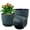 Black With Green Speckles, variant on Flower Pots 10/9/8 inch, Set of 3 Modern Decorative Plastic Planters with Drainage Holes and Tray for House Plants Indoor Flowers Plants, Plant Pots for Indoor Outdoor Plants,
