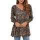 thumbnail image 2 of Camisas Para Mujer Casual Moda Manga Larga Cuello en V Estampado Puff Manga Larga Túnica Top Odeerbi ODB126175, 2 of 7