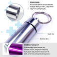 thumbnail image 3 of SUWU 5-Pack Pill Holder Keychain, Aluminium Alloy Mini Pill Organizer, Waterproof Small Pill Box, Portable Pill Container, Metal Pill Case with Keyring for Outdoor Camping Travel, 3 of 9