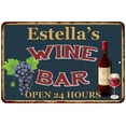 thumbnail image 1 of Estella's Green Wine Bar Sign Wall Decor 8 x 12 Matte Finish Metal 108120043766, 1 of 1