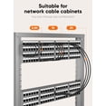 thumbnail image 2 of Cat 6 Ethernet Cable 1ft (24 Pack), Ethernet Patch Cable 10G, Patch Cables Cat6 for Patch Panel to Switch, Personal Computer, 2 of 6