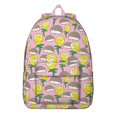 thumbnail image 1 of Cute Hedgehog Backpack – Adorable Cartoon Forest Scene Pattern with Floral Design and Artistic Aesthetic Bookbag for Travel, 1 of 5