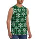 thumbnail image 2 of Fotbe Christmas Pattern At Buffalo Plaid Men's Camiseta sin Mangas Estampada para Hombres, Playera Casual para Gimnasio, Entrenamiento, Playa-Medium, 2 of 7