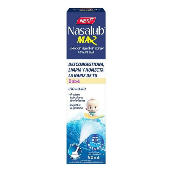 Solución agua de mar Nasalub Bebé Spray de uso diario 50 ml