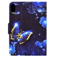 thumbnail image 2 of SaniMore Case for iPad 10th Generation 10.9" 2022, Auto Wake/Sleep Card Holder Stand Dual Angle PU Leather Case Soft TPU Back Color Painting Magnetic Protective Case for iPad 2022,Blue Bufferflies, 2 of 10