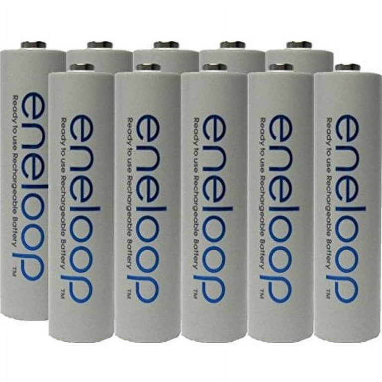 10 Pack Panasonic Eneloop AAA 4th generation 800mAh, Min. 750mAh NiMH  Pre-Charged Rechargeable Batteries + Free Battery Holder 
