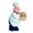 C, variant on KGJQ Cartoon Fat Chef Fridge Magnet, Hand-painted 3D Chef Refrigerator Magnet, Picture Photo Holder for Home Office Kitchen Decoration