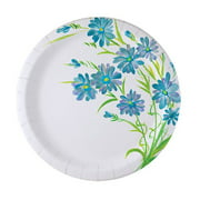 Nicole Home Collection 7" | Blue Floral Collection | Pack of 48 Paper Plate, 7 inch