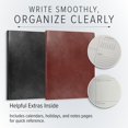 thumbnail image 3 of Planner Gallery Leather Large Monthly 2026 Acadia Black, 3 of 7