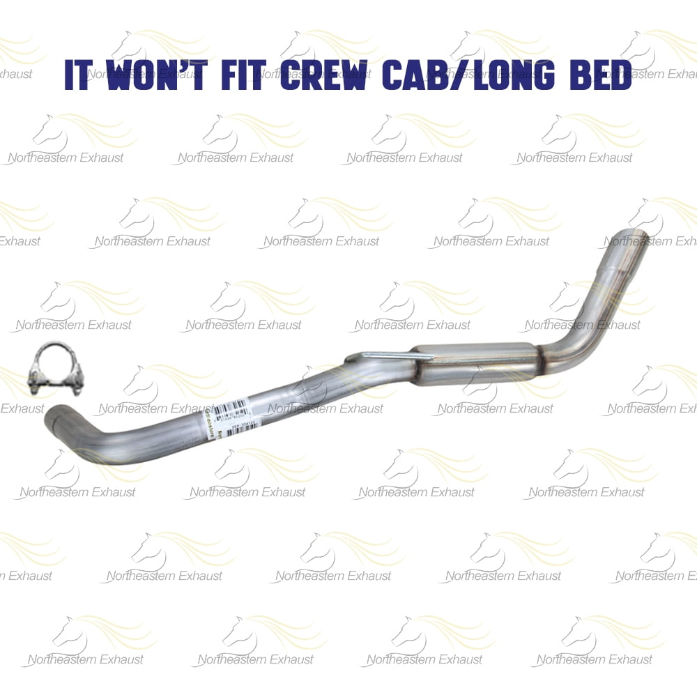 Northeastern Exhaust | Stainless Steel Resonator, Muffler & Tail Pipe Exhaust Kit Compatible for Nissan Frontier 2005-2019 4.0L | Truck | Free Gaskets & Clamps Included | Direct-Fit Replacement