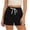 Black, variant on Zedker Women's 3" Swim Board Shorts High Waisted Swimsuit Bottoms Tummy Control Swimming Trunks with Liner Pockets Size S-XXL