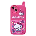 thumbnail image 1 of Funny Snoopy Friend Hello Kitty Maquillaje Espejo Soporte Retro Nokia Diseño Suave TPU Funda A Prueba De Golpes Para IPhone 11 12 13 Pro 14Plus 14 Max Cubierta, 1 of 4