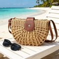 thumbnail image 5 of PRIYAL Straw Bag Beach Purse Summer Purses for Women Vacation Handbags Woven Crossbody Bags Straw Shoulder Bag, 5 of 10
