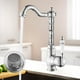 thumbnail image 4 of Grifo de lavabo retro, grifo mezclador antiguo, grifo mezclador para lavabo, grifo mezclador para fregadero, grifo de baño alto de un solo orificio, 4 of 7