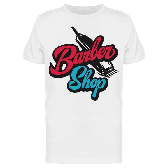 Text: Barber Shop Tee Men's -Image by Shutterstock