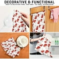 thumbnail image 7 of GZHJMY Red Mushroom Kitchen Dish Towels 1 Piece,Absorbent Soft Dishcloths Towels Reusable Hand Towels Quick Drying Cleaning Cloth, Tea Towels,18" x 28", 7 of 7