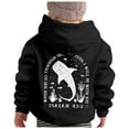 thumbnail image 4 of Byoo Little Girls Preppy Hoodie Kids Graphic Fall Pullover Hooded Sweatshirt with Pocket, 4 of 4