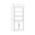 thumbnail image 3 of Better Homes & Gardens Glendale Bookcase With Doors, Rustic White Finish, 3 of 8