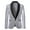 Silver, variant on Men's Suit Slim Fit Business Wedding Party Outwear Blazer Jacket Silver L(L)