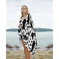 thumbnail image 2 of Cow Print Beach Towels Oversized Super Absorbent, Modern Black White Farm Animal Patterned Lightweight Bath Towel Quick Dry Sets For Bathroom/Pool/Rv Camping/Beach Play/Gym Room/Picnic 31"x62", 2 of 8
