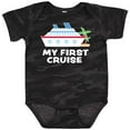 thumbnail image 3 of Inktastic My First Cruise with Cruise Ship and Palm Trees Boys or Girls Baby Bodysuit, 3 of 5