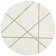 thumbnail image 3 of Safavieh Capucine Modern Metal Round End Table, Gold/White, 3 of 7