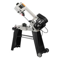 KFFKFF Metal Band Saw, 4x6 inch Rectangular Cut Capacity, 110V Vertical Metal Cutting Bandsaw with 550W Motor, Adjustable 0-45° Angle, Variable Speed, Suitable for Metal, Wood, and Plastic