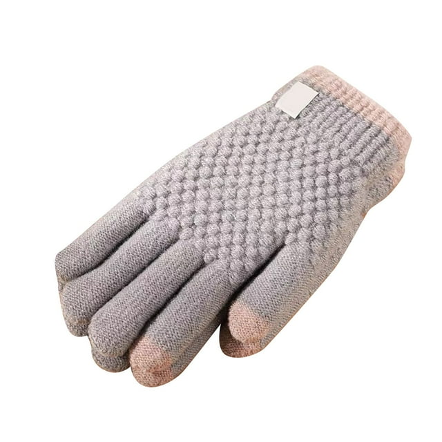 Nuevos Guantes De Punto Cálidos Con Lana Guantes De Invierno Para Mujer Guantes De Ciclismo A Prueba De Viento
