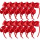 thumbnail image 1 of ZHAOCHENG 12 Piezas Diadema con Lazo Rojo para Niñas diademas con lazo para Boutique de Cabello, 1 of 5
