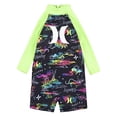 thumbnail image 2 of Hurley Combinaison de Protection à Manches Longues pour Bébés Garçons, Multi/citron Vert, 6 Mois US, 2 of 3