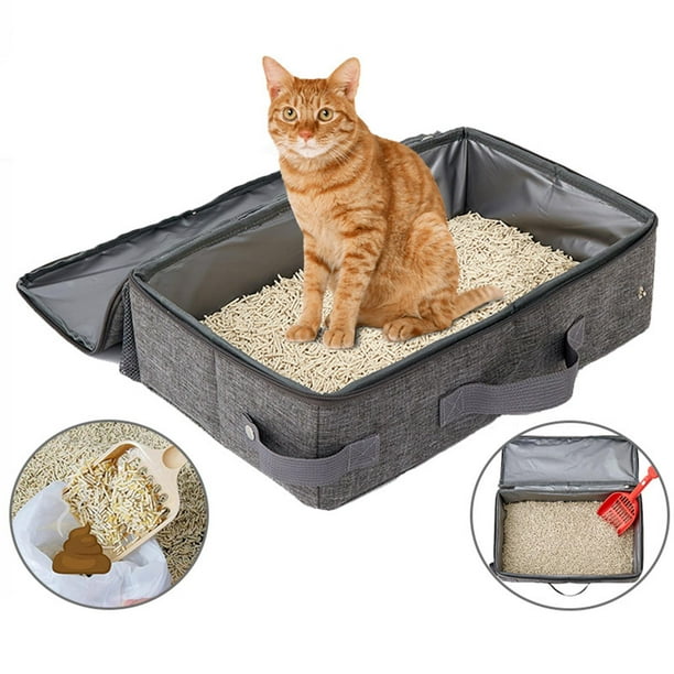 Foldable Travel Cat Litter Box Portable Cat Litter Box Outdoor Cat Litter Box 35cmx45cm Walmart
