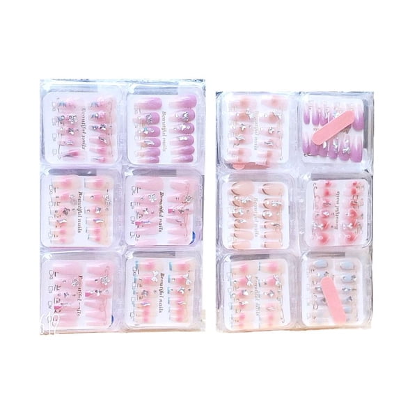 500 Pcs Jelly Gel Nail Tips Full Cover False Nails With Ultra Fine Texture For Long Lasting DIY Nail Art