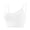 White, variant on Women’s Wireless Seamless Bra Adjustable Strap Soft Stretchy Fabric Removable Pads Comfortable Everyday Wear Top Gray 32