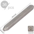 thumbnail image 6 of 1 Box 36 Pieces 1/20" Jewelry Making Tool Iron Letter Number Stamp Set Characters Alphabet A to Z and Number 0 to 9 Seal Stamps for Jewelry Making, 6 of 8