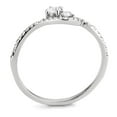 thumbnail image 3 of Womens Rings High polished (no plating) Stainless Steel Ring with AAA Grade CZ in Clear DA382, 3 of 5