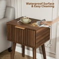 thumbnail image 5 of Ktaxon Set of 2 Solid Wood Nightstand,  End Table, Side Side End Table for Bedroom Furniture, Brown, 5 of 8