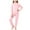 Sets-329Pink, variant on LEKWK 2-Piece Thermal Underwear Set for Little Girls Mock Neck Long Sleeve Top Leggings Winter Base Layer Warm Fleece Lined Sleepwear Snug Fit