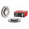 thumbnail image 1 of Brembo Brake Rotor 09B52011C02 Vented; One Piece Design; Wheel Bolt Pattern 5 x 114.3 Millimeter; 145 Millimeter Hat Inside Diameter; 62 Millimeter Hub Diameter; Gray Cast Iron; Single, 1 of 1