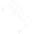thumbnail image 4 of 1Pcs Over Door Hook Rack No Punch Iron Hanger for Space Saving in White Color, 4 of 9