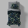 thumbnail image 4 of Mainstays Kids Glow in the Dark Gamer Reversible Comforter Set with Sheets, Twin, 5 Pieces, 4 of 8
