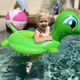 thumbnail image 5 of 25x18" Turtle Junior Green Pool Floats, Toddlers 18+ mo, 5 of 11