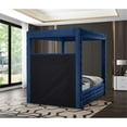 thumbnail image 6 of Meridian Furniture Royal Navy Velvet Queen Bed, 6 of 6