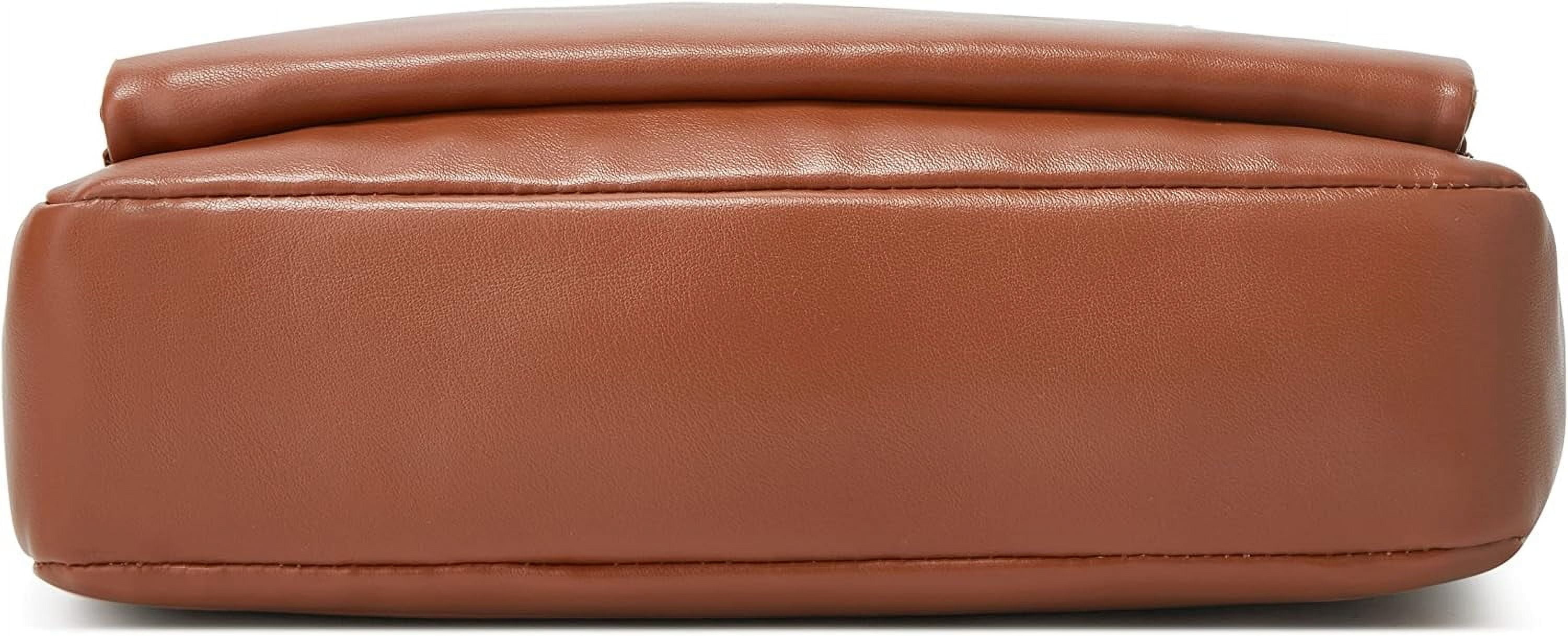 HLSOHJP Crossbody Bags for Women Three-Layer Shoulder Bag Vegan Leather Multiple Compartments Handbag Purses Satchel Hobo Clutch